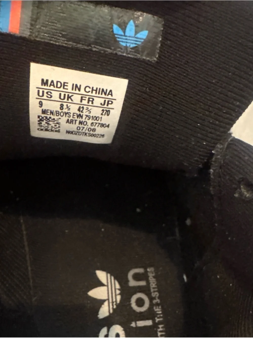 adidas Black & White Trefoil Low-Top Sneakers